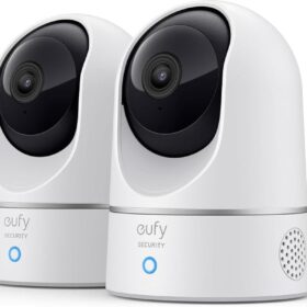 Eufy Indoor Cam E220 Pack 2 – Caméras Surveillance WiFi Intérieur 2K