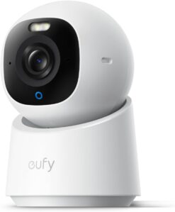 Eufy Indoor Cam E30 - Caméra Surveillance 4K UHD Intérieur Pan & Tilt