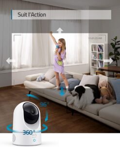 Alternative view of Eufy Indoor Cam E220 Pack 2 - Caméras Surveillance WiFi Intérieur 2K