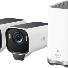 Kit eufy eufyCam S3 Pro 2+1 – 2 Caméras 4K MaxColor Vision + HomeBase 3