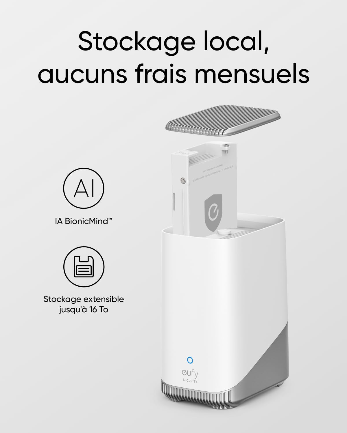 Kit eufy eufyCam S3 Pro 3+1 - 3 Caméras 4K MaxColor Vision + HomeBase 3 – Image 2