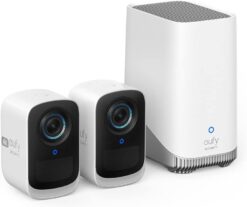 Kit eufy eufyCam S300 (3C) 2+1 - 2 Caméras 4K + HomeBase 3