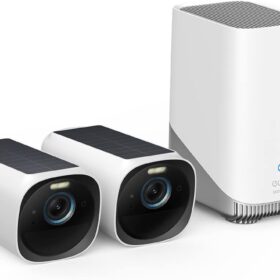 Kit eufy eufyCam S330 (eufyCam 3) 2+1 – 2 Caméras 4K Solaires + HomeBase 3
