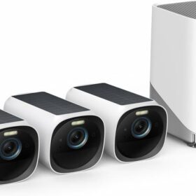 Kit eufy eufyCam S330 (eufyCam 3) 3+1 – 3 Caméras 4K Solaires + HomeBase 3