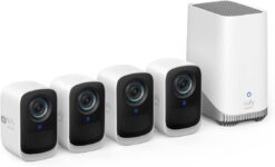 Kit eufy eufyCam S300 (3C) 4+1 - 4 Caméras 4K + HomeBase 3
