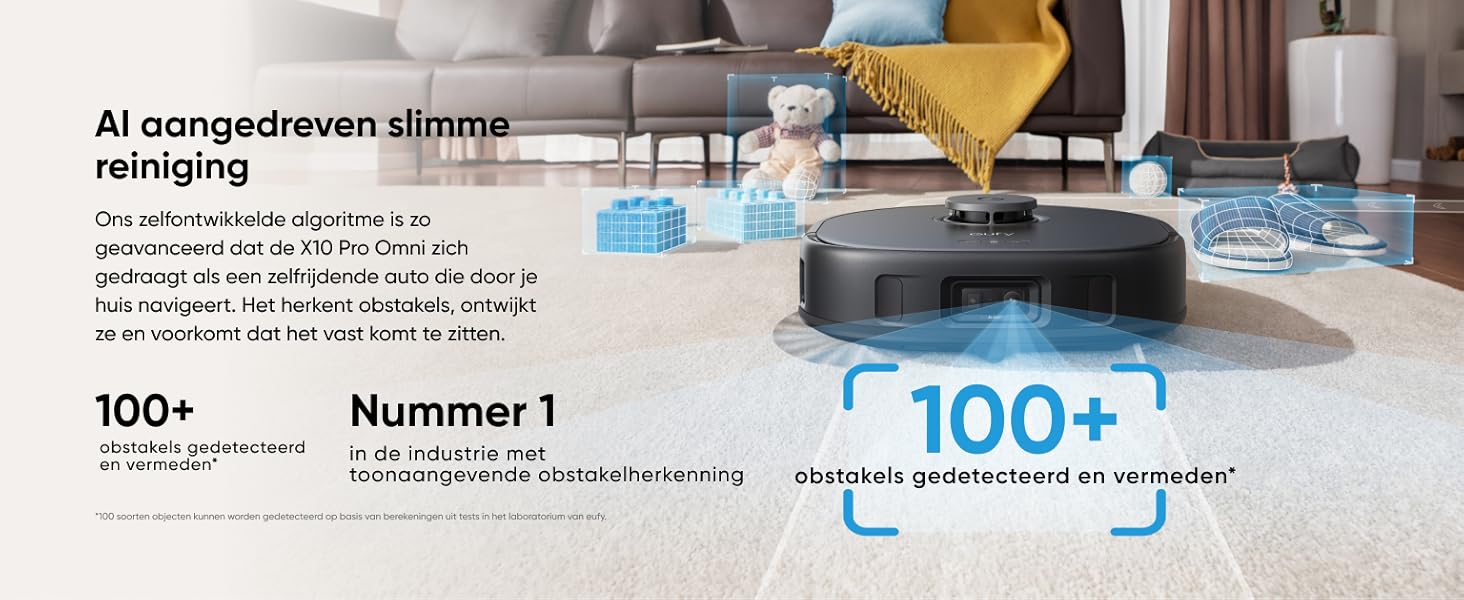eufy X10 Pro Omni AI-aangedreven slimme reinigingstechnologie overzicht