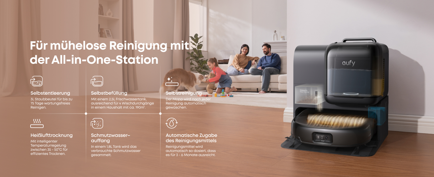 eufy Omni E28 Absaugstation 6-in-1