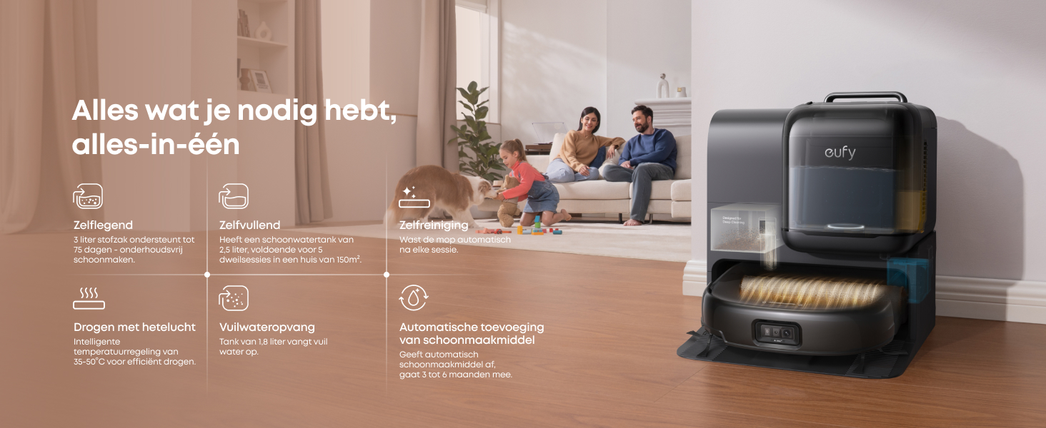 eufy Omni E28 basisstation 6-in-1 automatisch