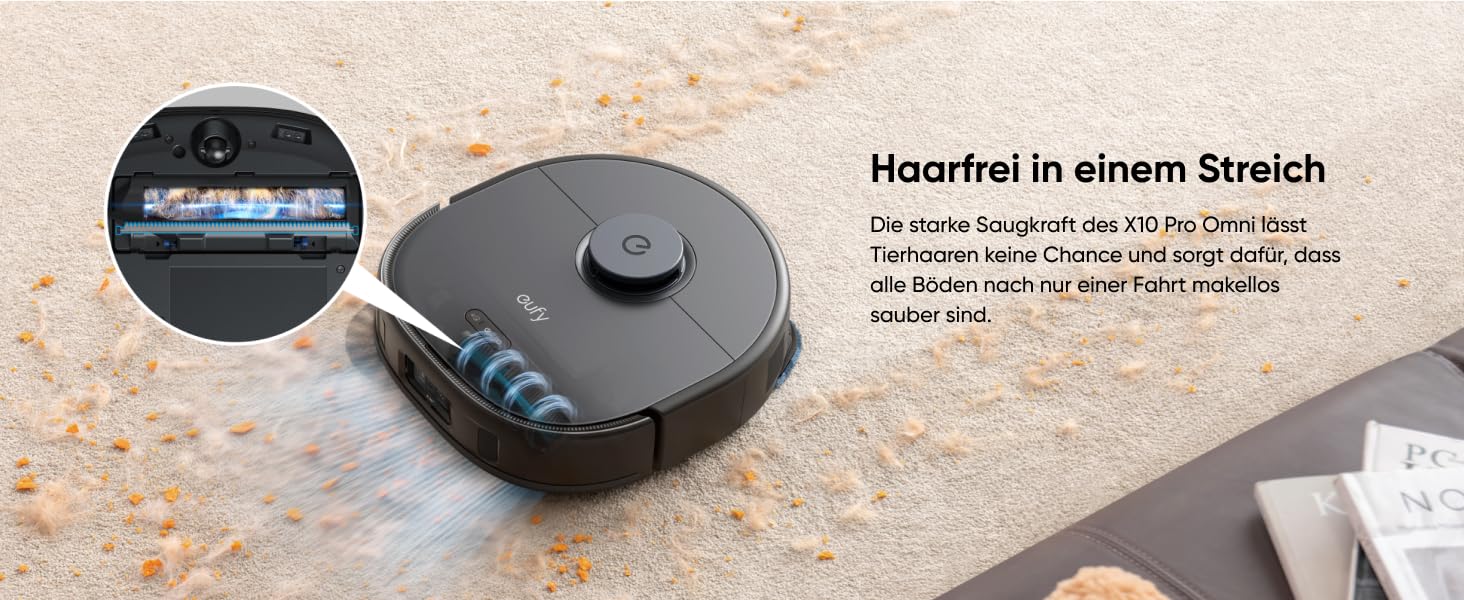 eufy X10 Pro Omni Pro-Entwirrkamm automatisches Haare-Entwirren