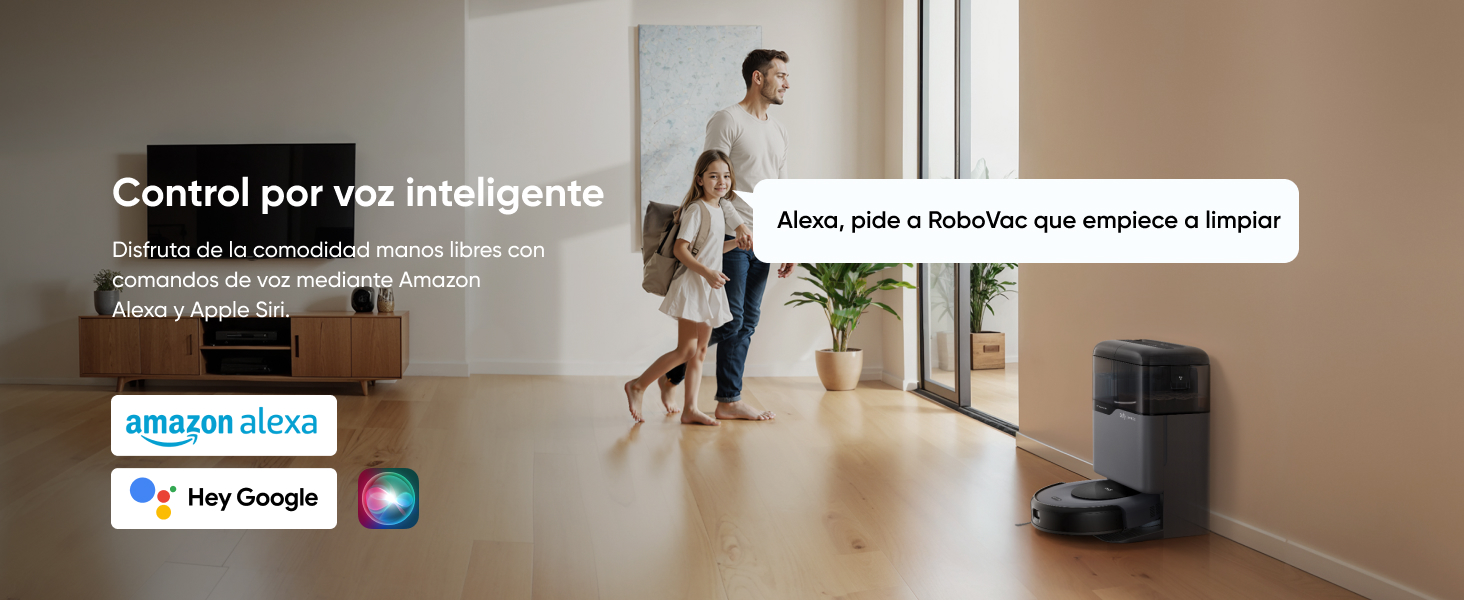 eufy Omni C20 control por voz compatible Alexa y Google Assistant