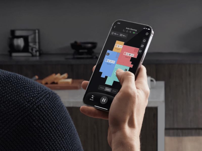 eufy S1 Pro contrôle de l'application eufy Clean — nettoyage individuel des pièces en un clic