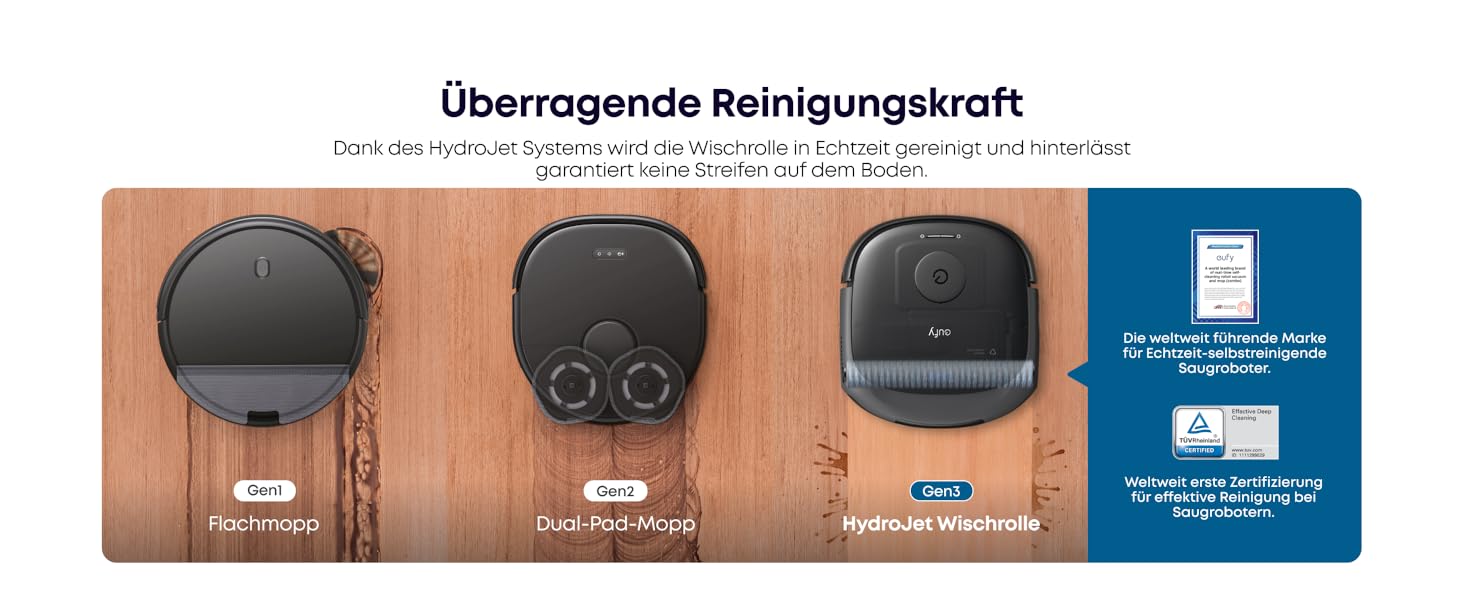 eufy Saugroboter Omni E28 Reinigungsleistung 20.000 Pa