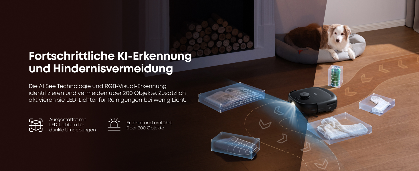eufy E28 KI-Hindernisvermeidung +200 Objekte