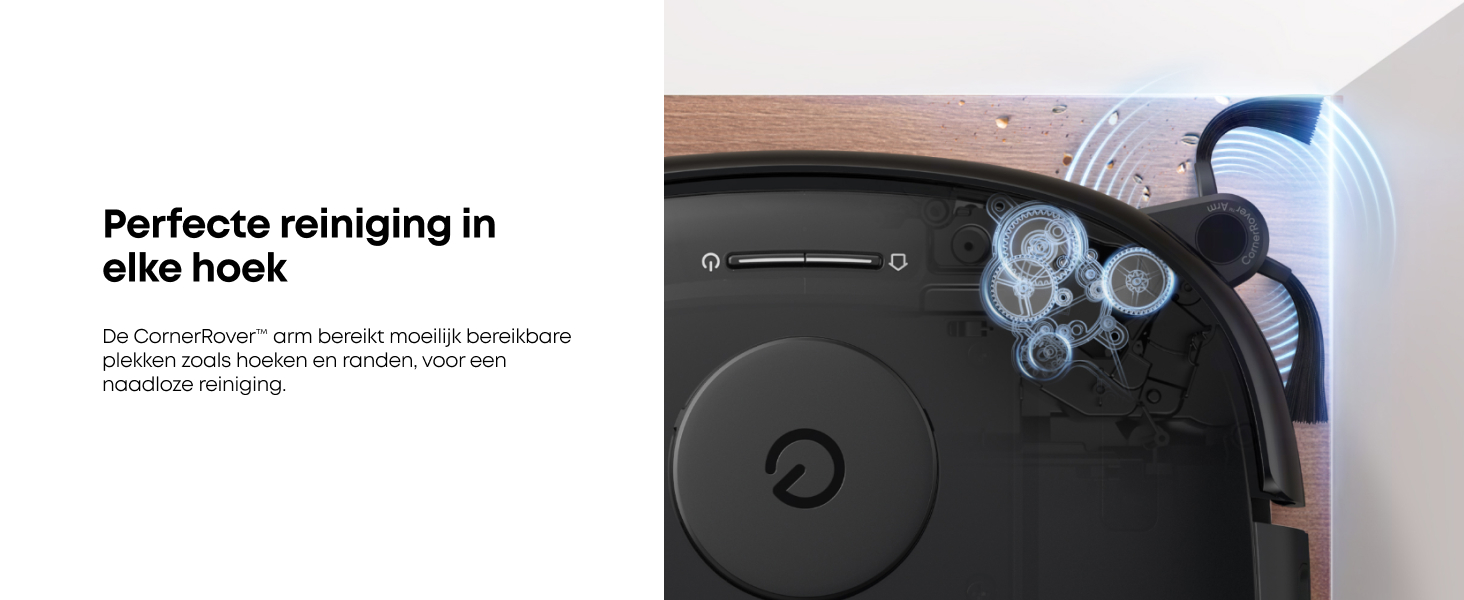 eufy E28 CornerRover stofvrije hoeken en randen