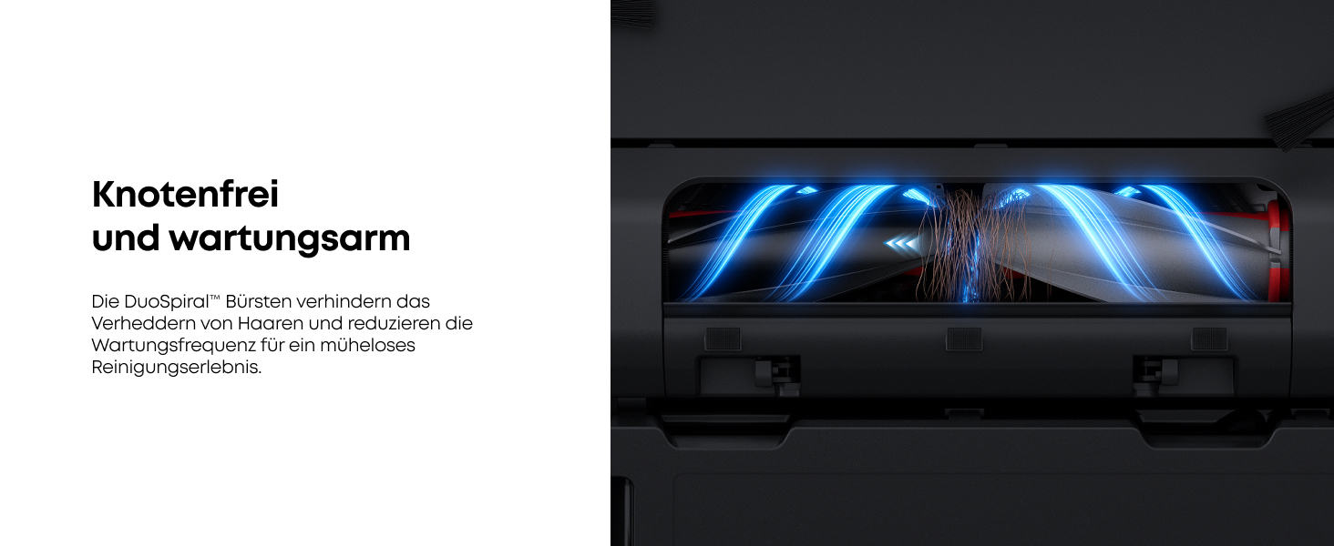 eufy Omni E28 DuoSpiral-Bürsten knotenfrei wartungsarm