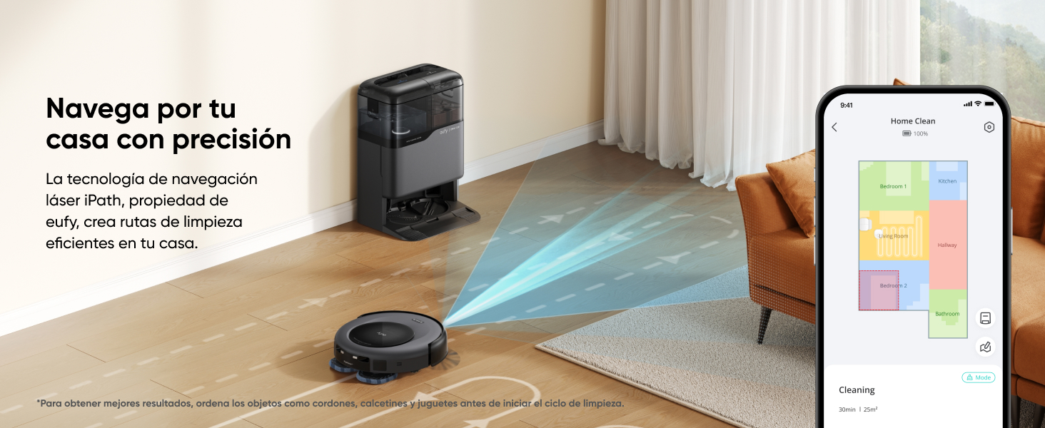eufy Omni C20 navegación precisa sensores infrarrojos y bumper inteligente