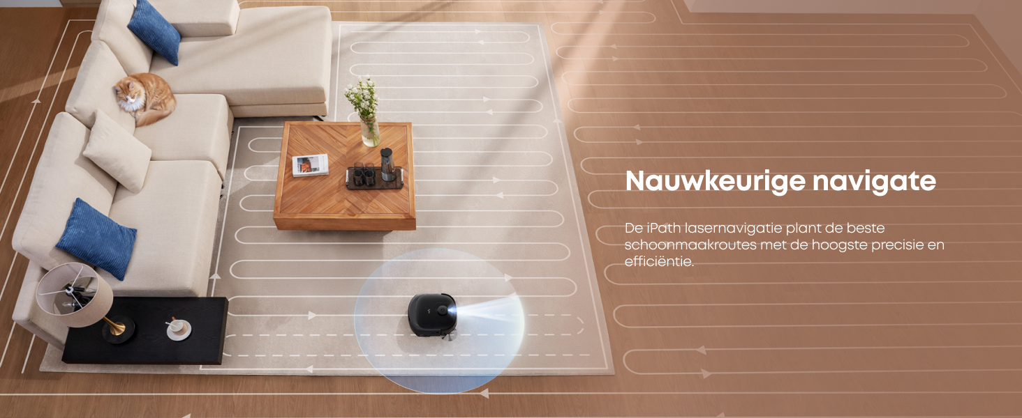 eufy E28 nauwkeurige LIDAR-navigatie eufy app mapping