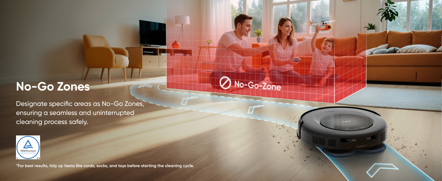 eufy Omni C20 no-go zones customisable via eufy Clean app