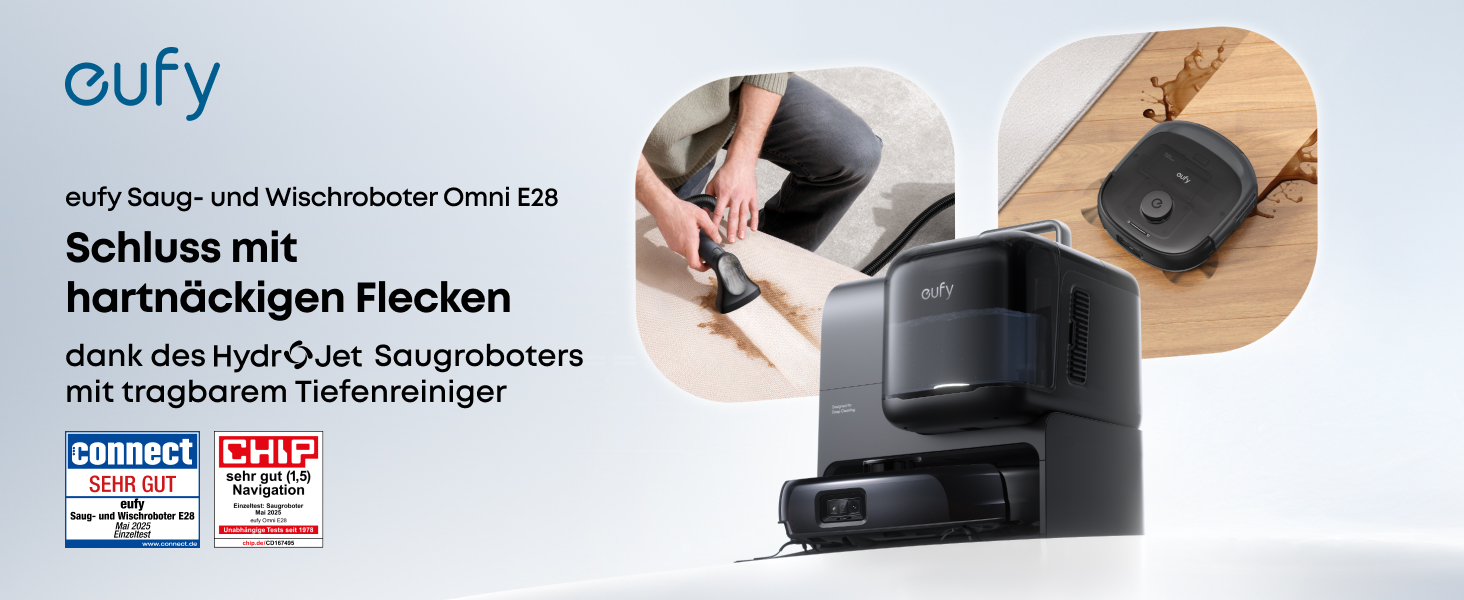 eufy Omni E28 Saug- und Wischroboter mit Absaugstation
