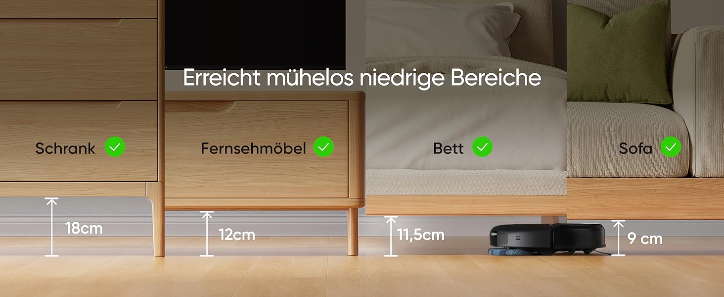 eufy Omni C20 präzise Navigation Infrarotsensoren und intelligenter Bumper