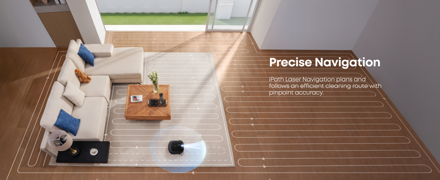 eufy E28 precise LIDAR navigation eufy app mapping