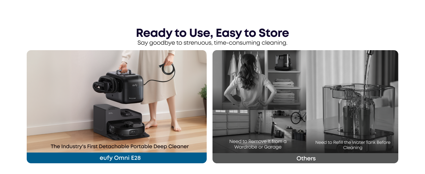 eufy vacuum cleaner E28 deep cleaning result