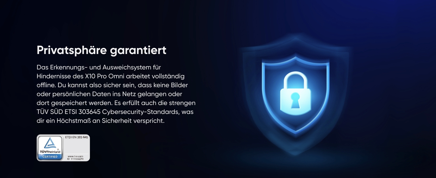 eufy X10 Pro Omni Schutz der Privatsphäre lokale Datenverarbeitung