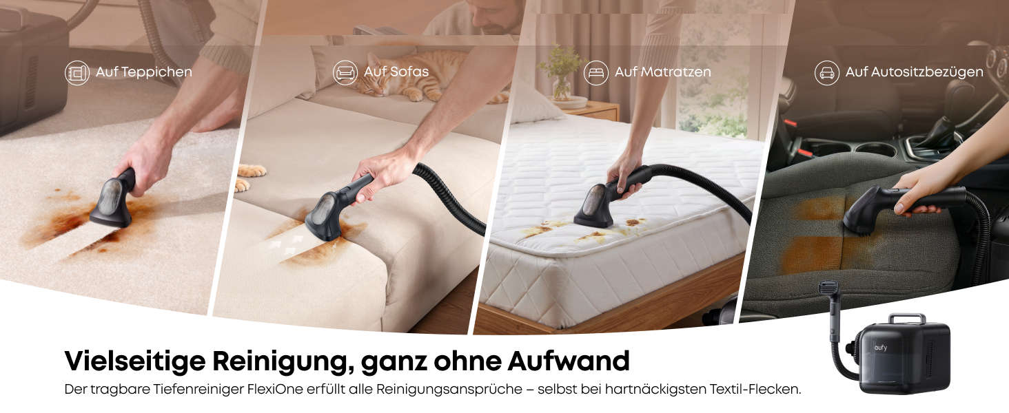 eufy E28 vielseitige Reinigung Böden und Polster