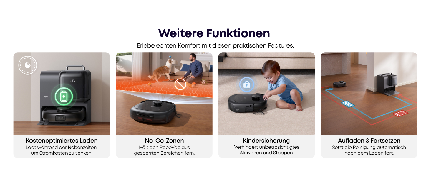 eufy Omni E28 weitere Funktionen Saug Wisch Roboter