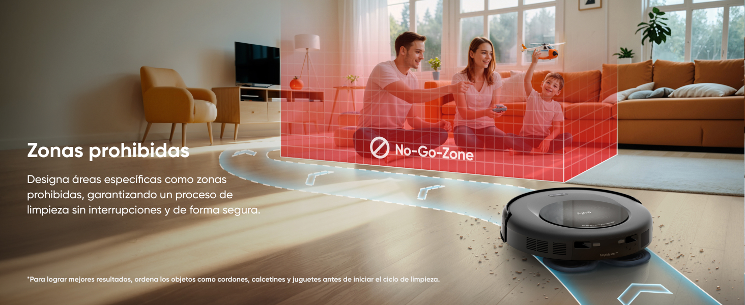 eufy Omni C20 zonas prohibidas personalizables aplicación eufy Clean