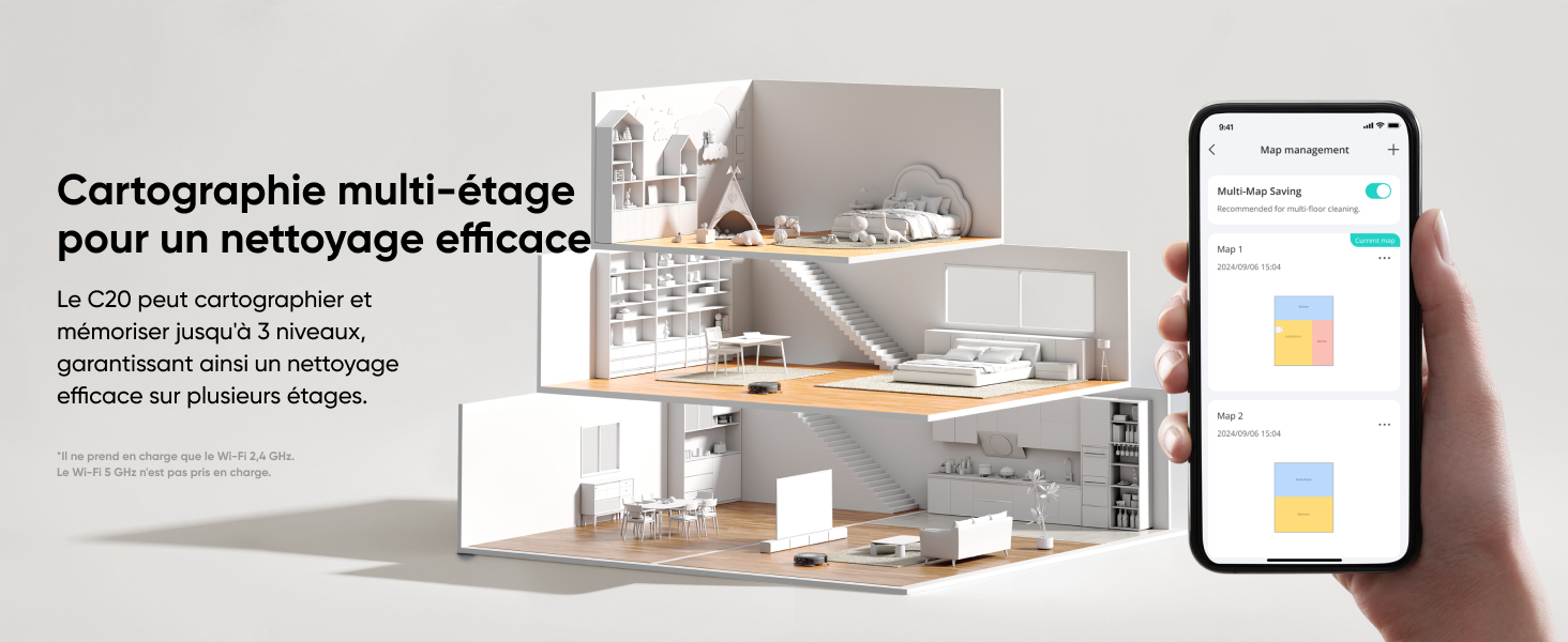 eufy Omni C20 cartographie intelligente multi-étage application eufy Clean