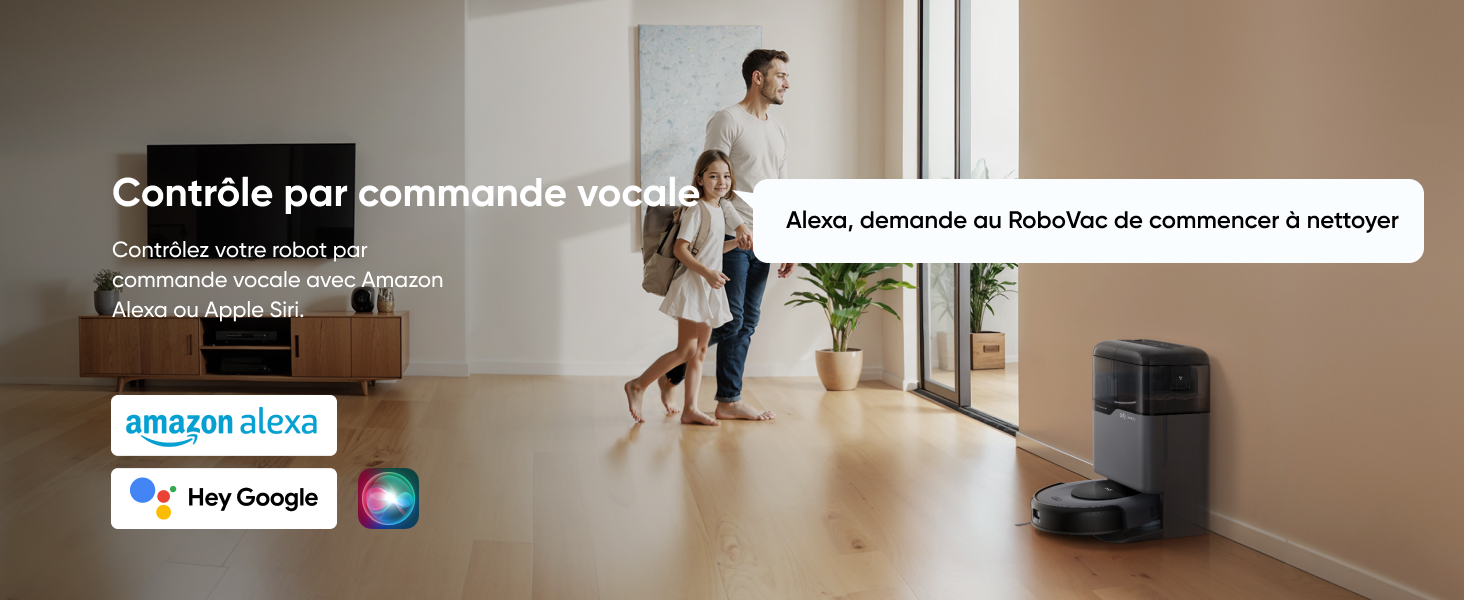 eufy Omni C20 commande vocale compatible Alexa et Google Assistant