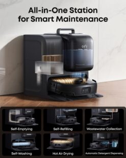 Alternative view of eufy Omni E28 | Aspirateur Robot Laveur HydroJet 20 000 Pa Station