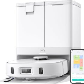 eufy X10 Pro Omni Blanc | Aspirateur Robot Laveur Station 8000 Pa